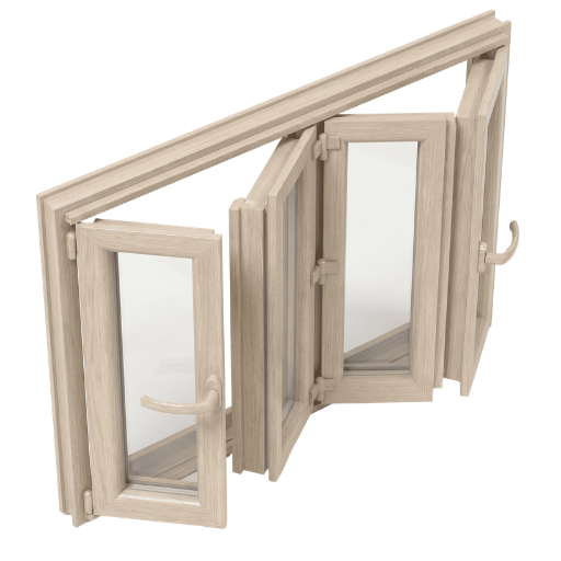 Apertura plegable PVC acabado Sheffield